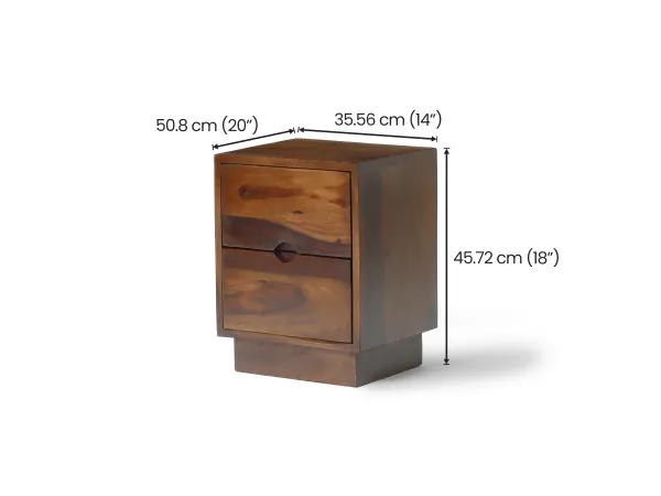 Alexa Solid Wood Bedside Table
